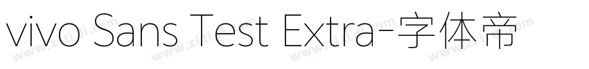 vivo Sans Test Extra字体转换